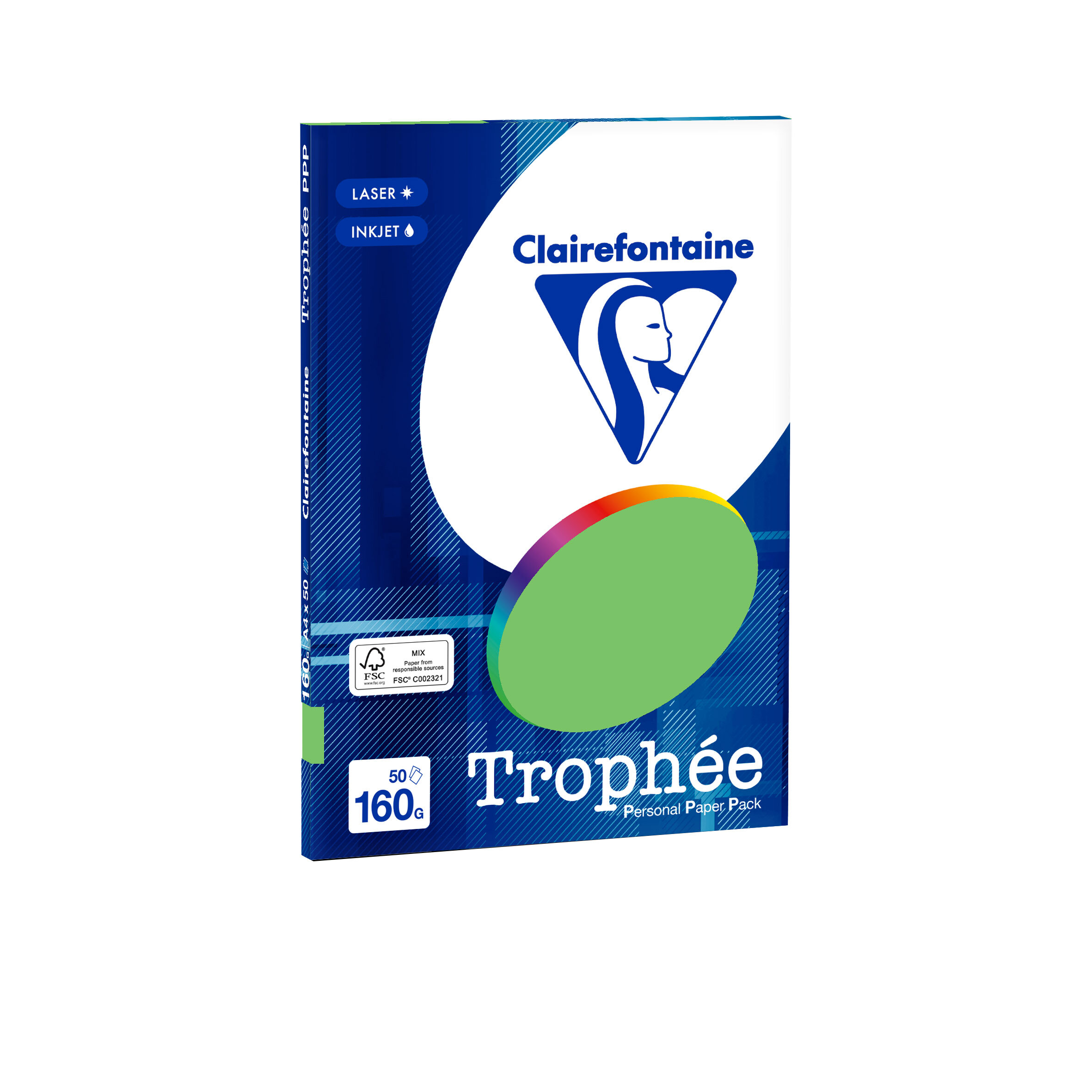 TROPHEE A4 160G MUNTGROEN 50V 4165C